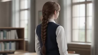 Kız Öğrenci Balık sırtı Saç Modelleri