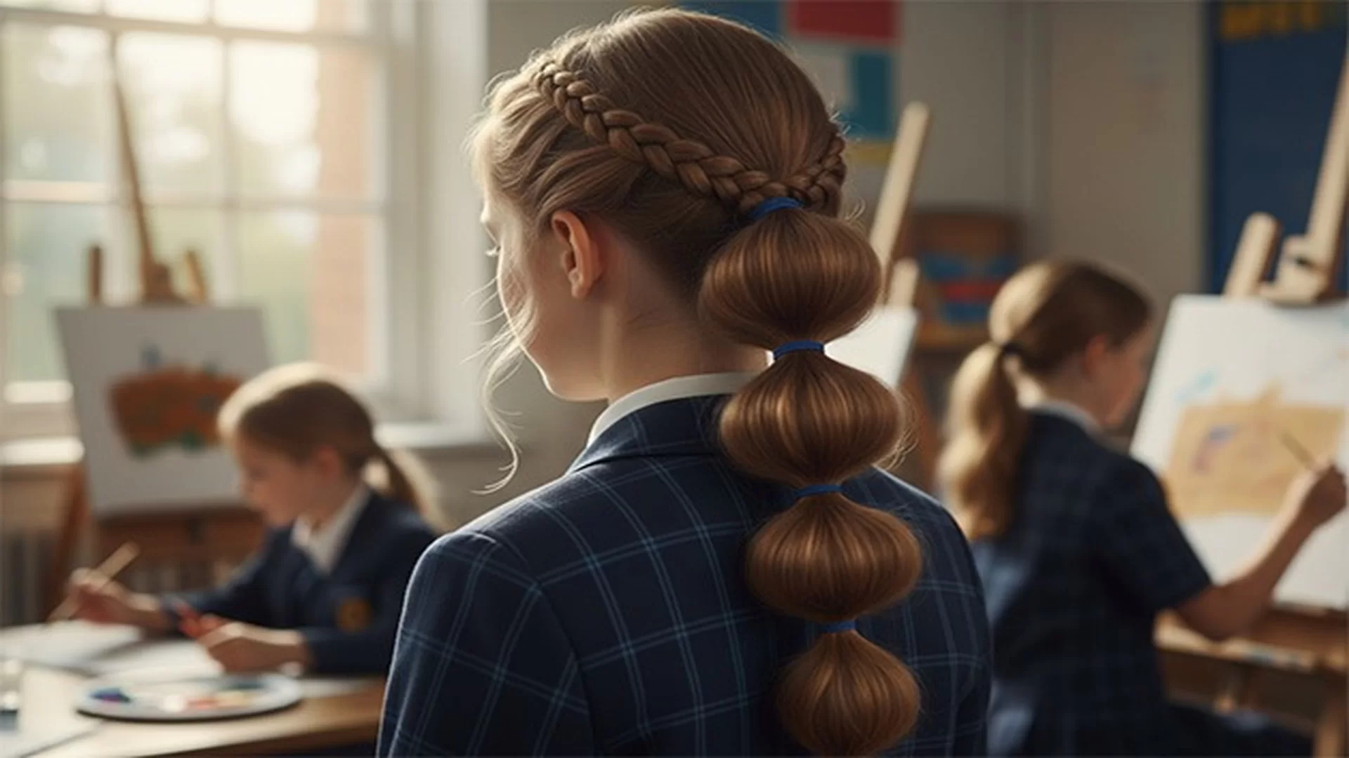 Öğrenci Ponytail Saç Modeli