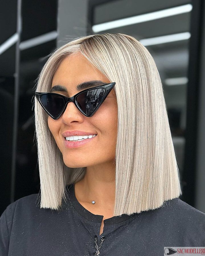 Orta Uzun Küt Bob Saç Modelleri